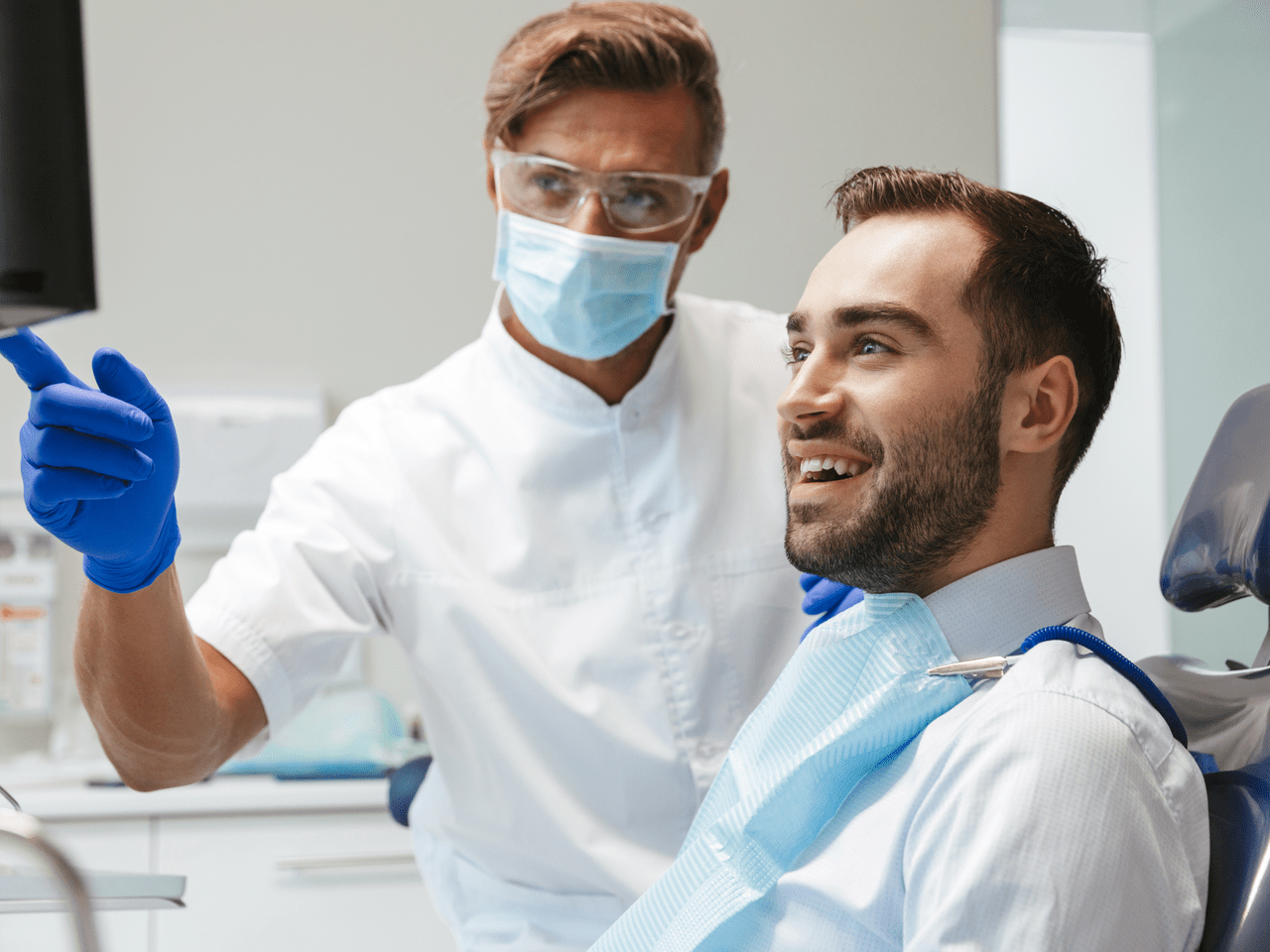 Patient met tandarts